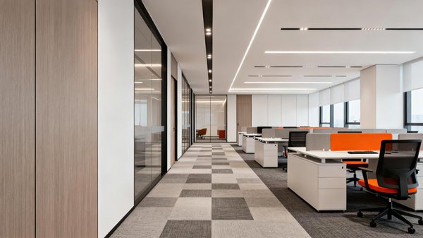 辦公室裝修時把地毯鋪成丁字形好嗎？